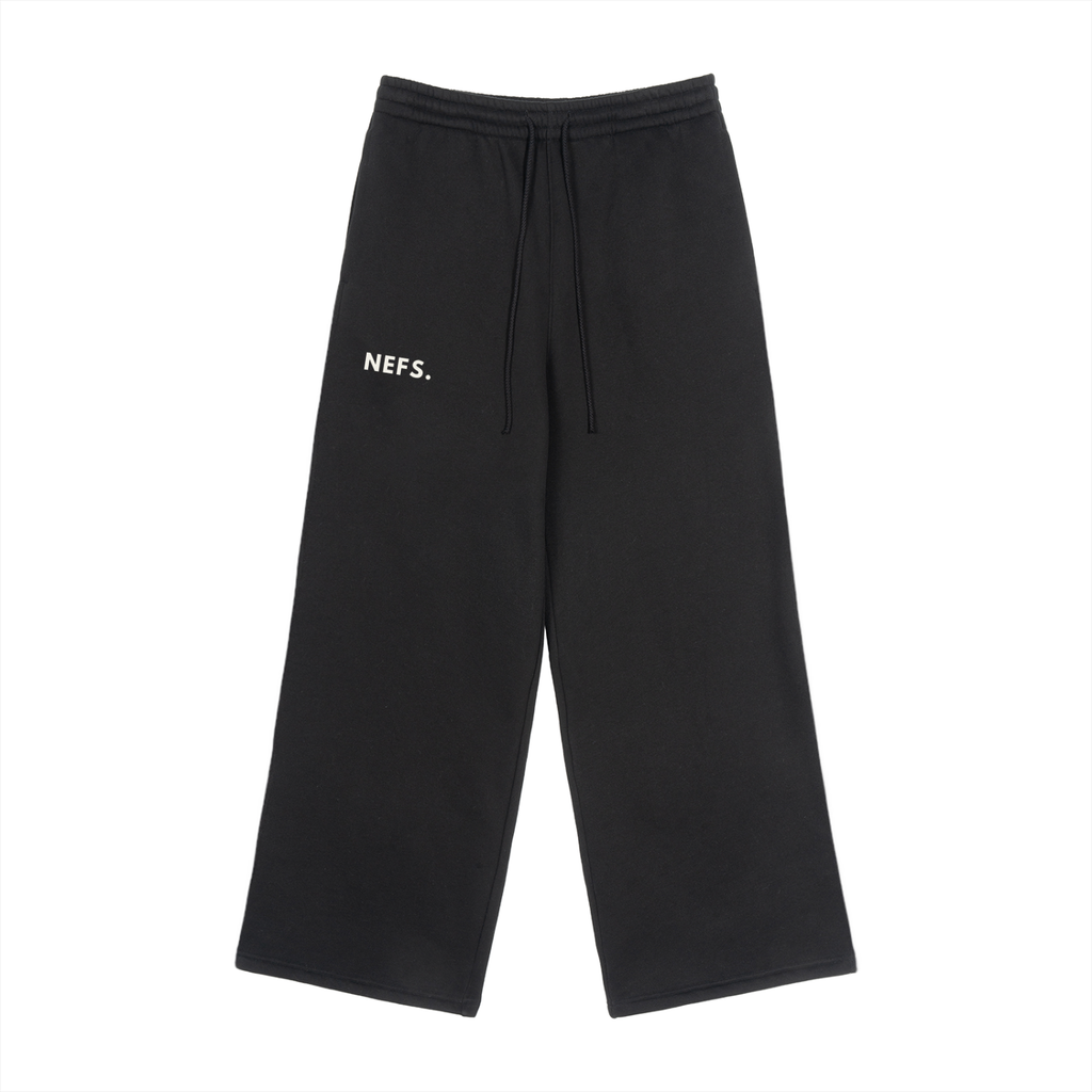 Fleece Drawstring Straight-Leg Sweatpants