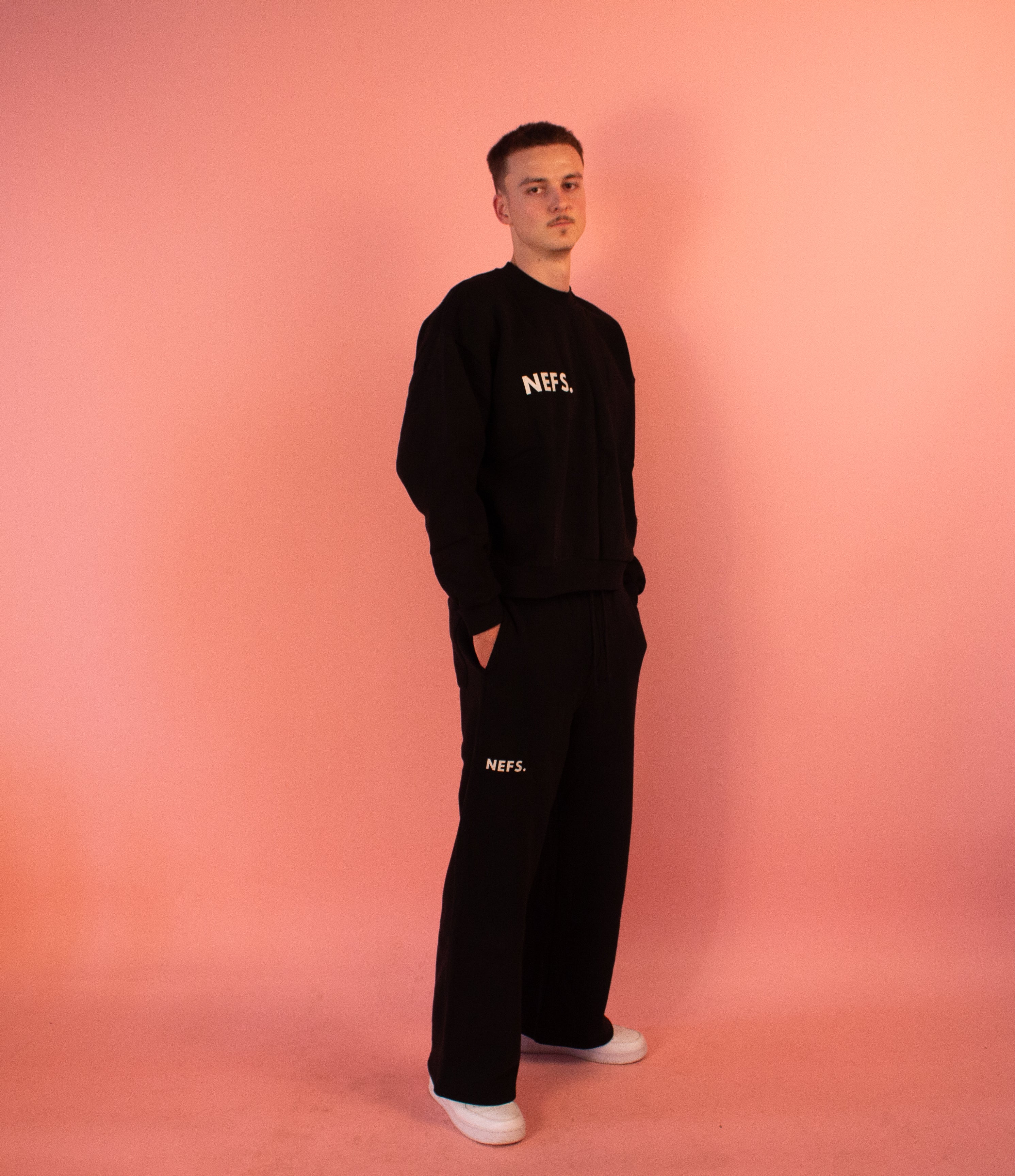 Fleece Drawstring Straight-Leg Sweatpants